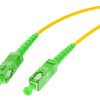 PATCHCORD ŚWIATŁOWODOWY SM 1M SIMPLEX 9/125, SC/APC-SC/APC 3MM