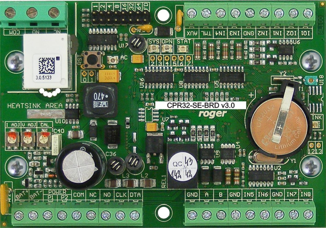 CENTRALA KONTROLI DOSTĘPU ROGER CPR32-SE-BRD 33 CENTRALA KONTROLI DOSTĘPU ROGER CPR32-SE-BRD