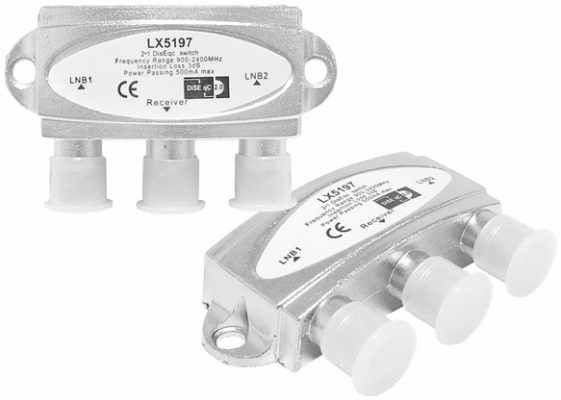 Przęłącznik DiSEqC 2x1 mini - ZLAC-8884 / LX 3 Przęłącznik DiSEqC 2x1 mini - ZLAC-8884 / LX