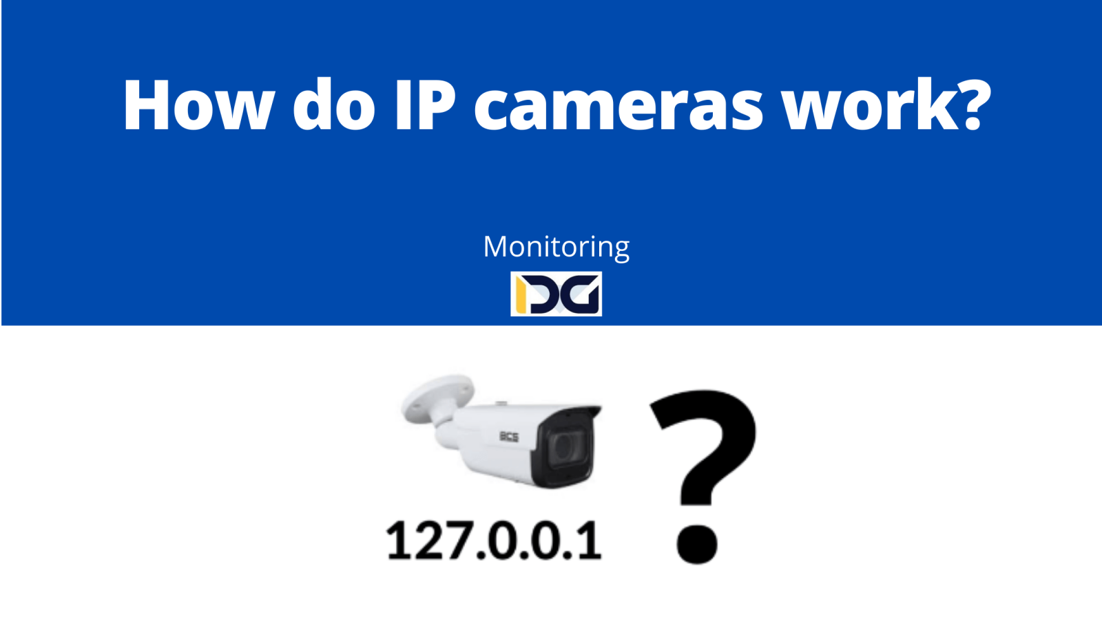How do IP cameras work?
