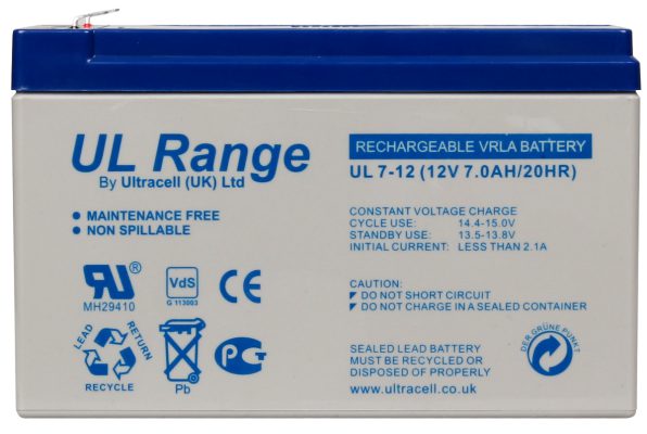 Akumulator AGM ULTRACELL UL 12V 7Ah żelowy 3 Akumulator AGM ULTRACELL UL 12V 7Ah żelowy