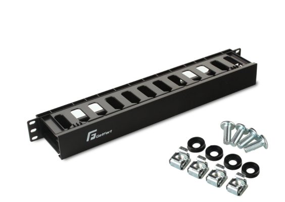 ORGANIZER KABLI 1U POZIOMY ZAMYKANY OGF-PM GETFORT