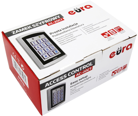 ZAMEK SZYFROWY EURA AC-20C7 3 ZAMEK SZYFROWY EURA AC-20C7