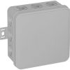 Puszka elektroinstalacyjna elastyczna natynkowa VIPLAST V6 SZARA IP55 85x85x41mm 036-03