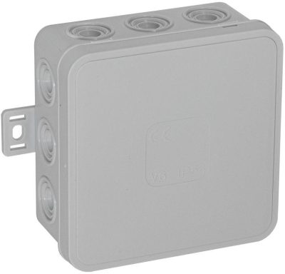 Puszka elektroinstalacyjna elastyczna natynkowa VIPLAST V6 SZARA IP55 85x85x41mm 036-03