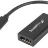ADAPTER USB-C (M) 3.1->DISPLAYPORT (F) NA KABLU 15CM CZARNY