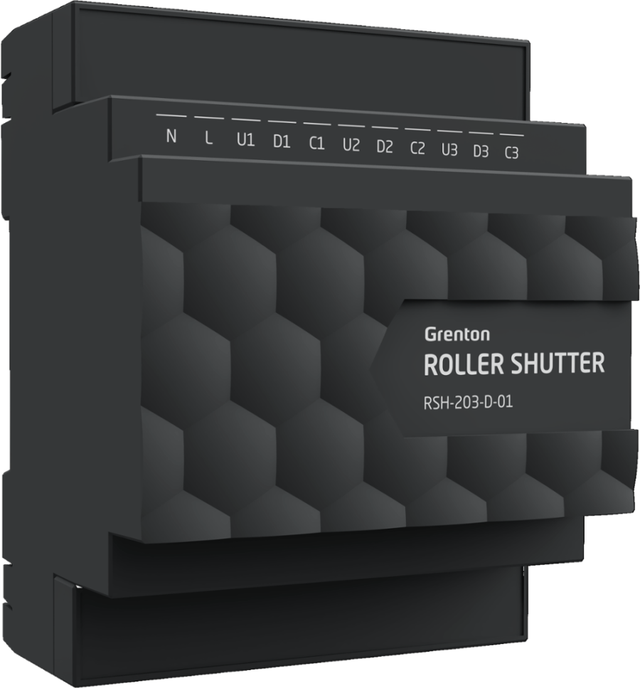 GRENTON - ROLLER SHUTTER x3, DIN, TF-Bus ( 2.0 )