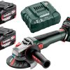 Akumulatorowa szlifierka kątowa Metabo WB 18 LT BL 11-125 Quick 2 x 5,2Ah ładowarka 6 Akumulatorowa szlifierka kątowa Metabo WB 18 LT BL 11-125 Quick 2 x 5,2Ah ładowarka
