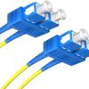 PATCHCORD ŚWIATŁOWODOWY SM 10M DUPLEX 9/125, SC/UPC-SC/UPC 3MM
