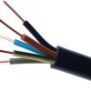 Przewód elektryczny ziemny drut YKY 0,6/1kV 5x6mm2 CZARNY ELEKTROKABEL 1m