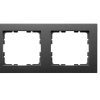 GVS Ramka 2-polowa grafit mat. System 55 do sensorów KNX