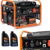 ZESTAW AGREGAT PRĄDOTWÓRCZY DAEWOO GDA 7500DPE-3 6.0kW + 2x ENERATOR OIL SAE 10W-30 DWO 600