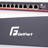 SWITCH POE GETFORT 8FE x POE + 2FE UPLINK 120W POE+