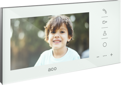 ACO GLASS-PRO-7 WH Monitor Familio COMO PRO 7 cali