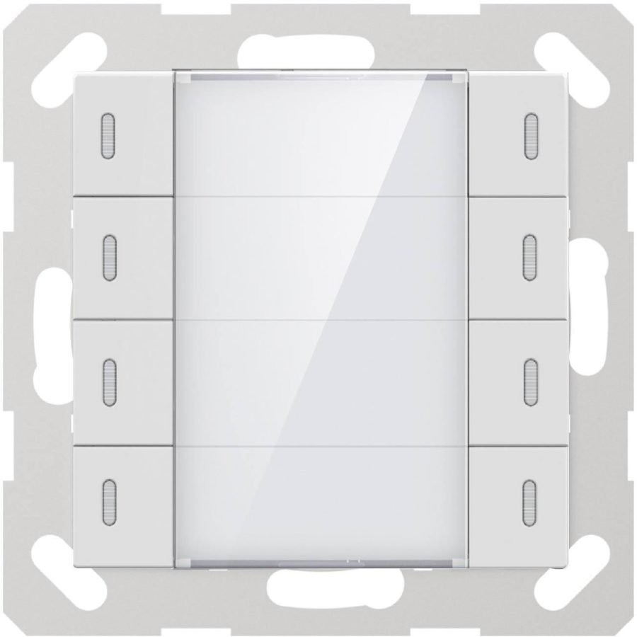 GVS KNX Sensor dotykowy 4-przyciskowy z czujnikiem temp. biały błysz. CHPLE-08/02.1.00