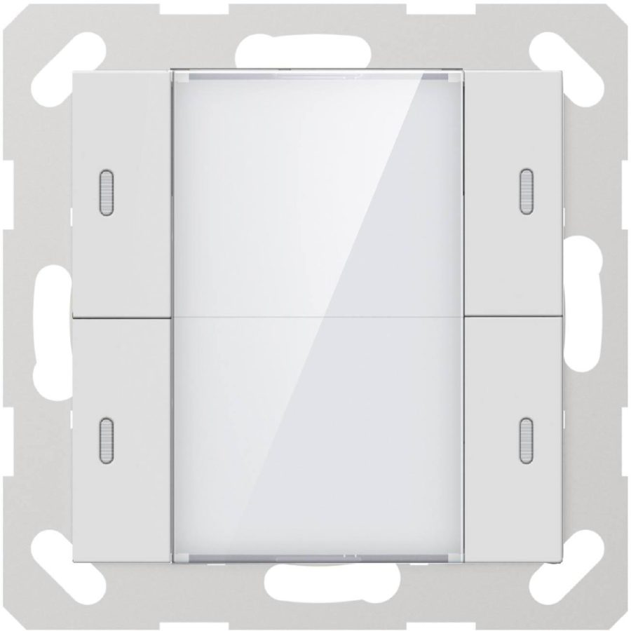 GVS KNX Sensor dotykowy 2-przyciskowy z czujnikiem temp. biały błysz. CHPLE-04/02.1.00