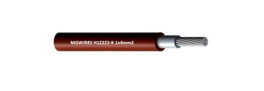 Przewód kabel SOLARNY 4mm2 MG Wires, H1Z2Z2-K CZERWONY 1m