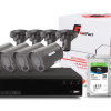 Zestaw monitoringu Kenik XVR 2TB 4 kamery 2MPx