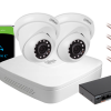 Zestaw monitoringu IP Dahua NVR 1TB 2 kamery kopułowe 2MPx