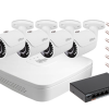 Zestaw monitoringu IP Dahua NVR 4 kamery tubowe 4MPx