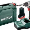 Wiertarko-wkrętarka akumulatorowa Metabo PowerMaxx BS Basic 12V 2x2Ah Ładowarka Walizka