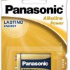 Bateria PANASONIC 9V 6LR61 ALKALINE (blister 1szt.)