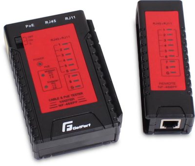 TESTER SIECIOWY LAN GETFORT POE RJ-45 RJ-11