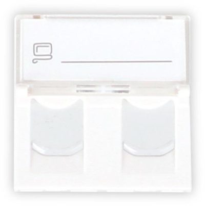 ADAPTER GETFORT 2 MOD 2XRJ45 MOSAIC 45x45mm