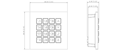Moduł zamka szyfrowego DAHUA VTO4202F-MK 3 Moduł zamka szyfrowego DAHUA VTO4202F-MK