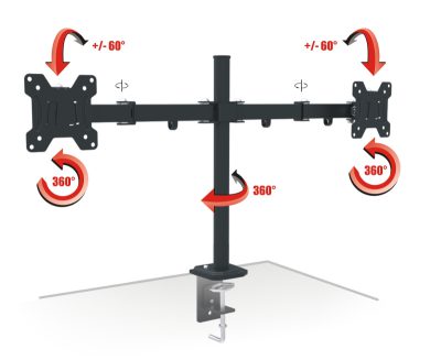 Uchwyt TV AX PIXEL TWIN 13"-27"