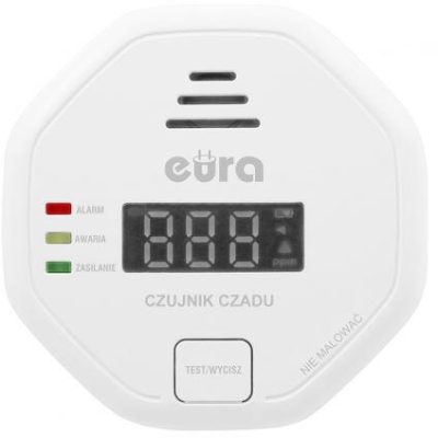 CZUJNIK CZADU "EURA" CD-82B8 8 lat gwarancji, bateryjny, DC 3V, LCD