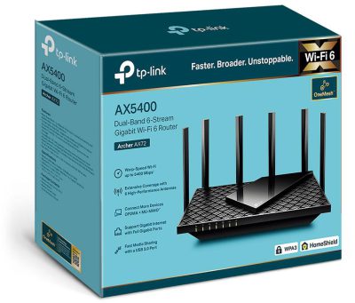 ROUTER TP-LINK ARCHER AX72 Wi-Fi 6 AX5400 3 ROUTER TP-LINK ARCHER AX72 Wi-Fi 6 AX5400