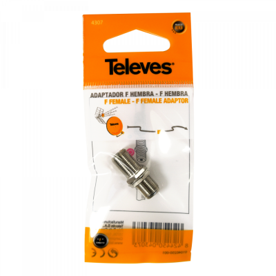 Przejściówka "F" Televes żeńskie – żeńskie (beczka) ref. 4173