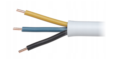 Przewód elektryczny drut okrągły YDY 450/750V 3x2,5mm2 50m MERCOR 3 Przewód elektryczny drut okrągły YDY 450/750V 3x2,5mm2 50m MERCOR