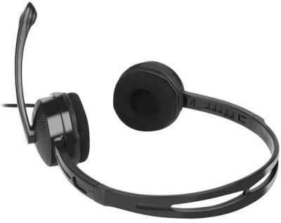 SŁUCHAWKI NAUSZNE STEREO NATEC CANARY Z MIKROFONEM I REGULACJĄ GŁOŚNOŚCI CZARNE
