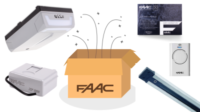 Zestaw FAAC D600 do bram garażowych z 3m szyną dwuczęściową kewlarową 3 Zestaw FAAC D600 do bram garażowych z 3m szyną dwuczęściową kewlarową