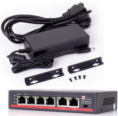 SWITCH POE GETFORT 4FE x POE + 2FE UPLINK WATCHDOG HI-POE 65W POE+