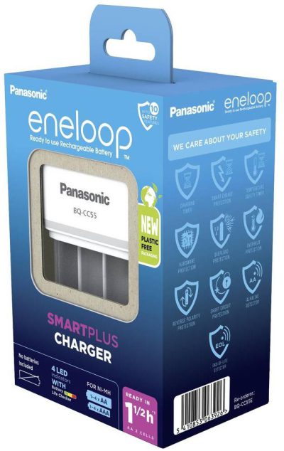 Ładowarka akumulatorków Ni-MH Panasonic Eneloop 4 BQ-CC55 EKO 3 Ładowarka akumulatorków Ni-MH Panasonic Eneloop 4 BQ-CC55 EKO