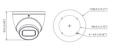 KAMERA IP DAHUA IPC-HDW5541TM-ASE-0280B-BLACK