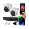 Zestaw monitoringu IP Hikvision NVR 1TB 2 kamery kopułkowe 4MPx