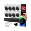 Zestaw monitoringu IP Hikvision NVR 1TB 8 kamer kopułkowych 4MPxZ36711