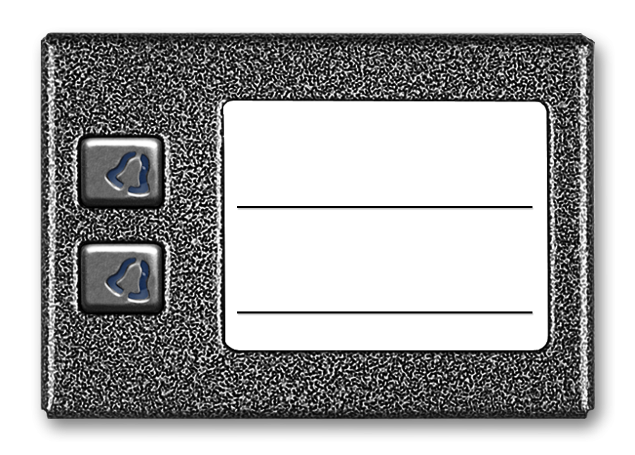 ACO CDN-2NP ST Podświetlany panel listy lokatorów z 2 przyciskami