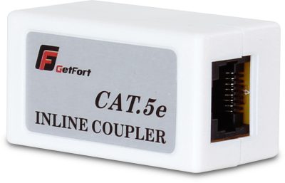 ŁĄCZNIK RJ45 GETFORT CAT.5e (beczka) RJ45-G / RJ45-G