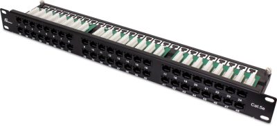 PATCH PANEL UTP CAT.5E 48 PORTÓW PGF-5EUTP48-B9 GETFORT