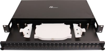 PRZEŁĄCZNICA ŚWIATŁOWODOWA GETFORT 1U 19 Cali 12XSC SIMPLEX WYSUWANA