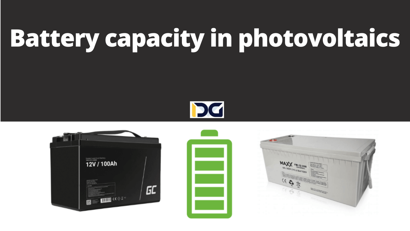 battery capacity in photovoltaics
