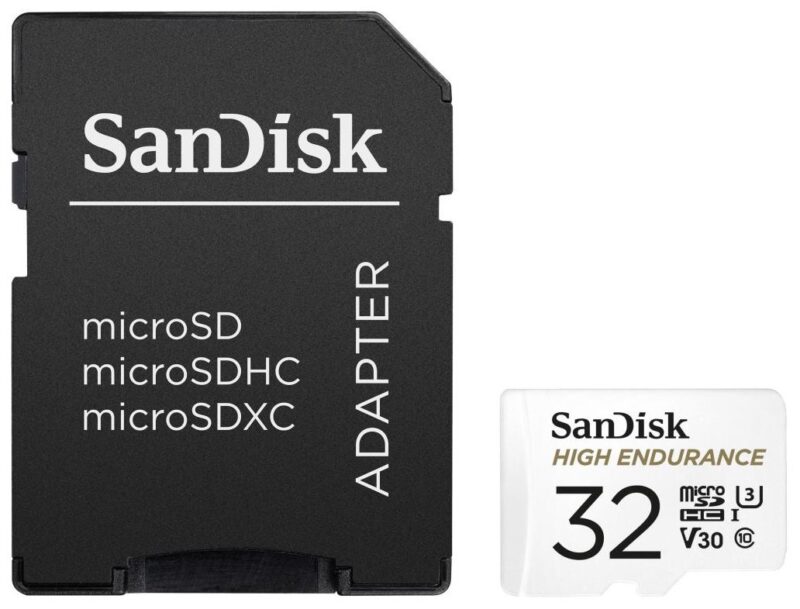 Najlepsze karty pamięci do kamer IP – Ranking Top 9 w 2026 roku 5 SanDisk High Endurance 32GB