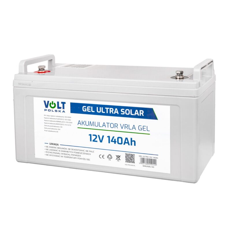 Najlepsze akumulatory do fotowoltaiki – Ranking TOP 6 w 2026 roku 7 Volt GEL VPRO Premium 12V 140Ah