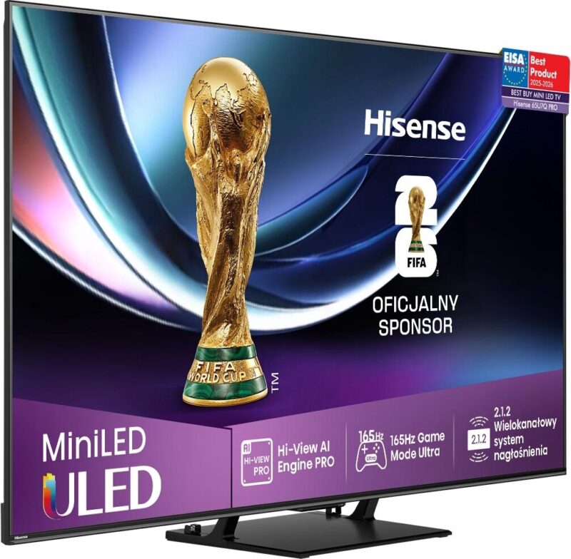 Ranking telewizorów 2026 – Top 10 zestawione przez ekspertów 5 Hisense 65U78Q Pro
