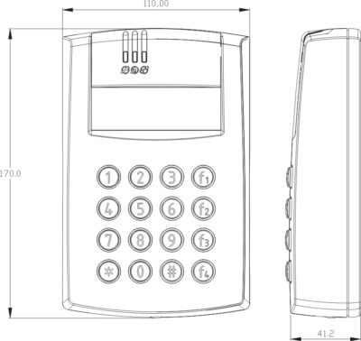 Kontroler dostępu ROGER PR602LCD-DT-O 5 Kontroler dostępu ROGER PR602LCD-DT-O